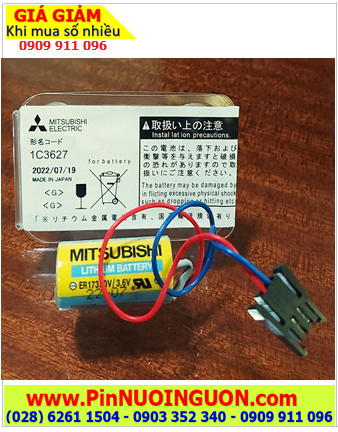 Mitsubishi ER17330V; Pin nuôi nguồn Mitsubishi ER17330V lithium 3.6v 2/3A 2000mAh _Xuất xứ Nhật